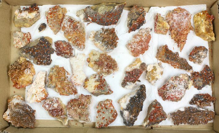 Lot: to Bladed Barite With Vanadinite - Pieces #138114